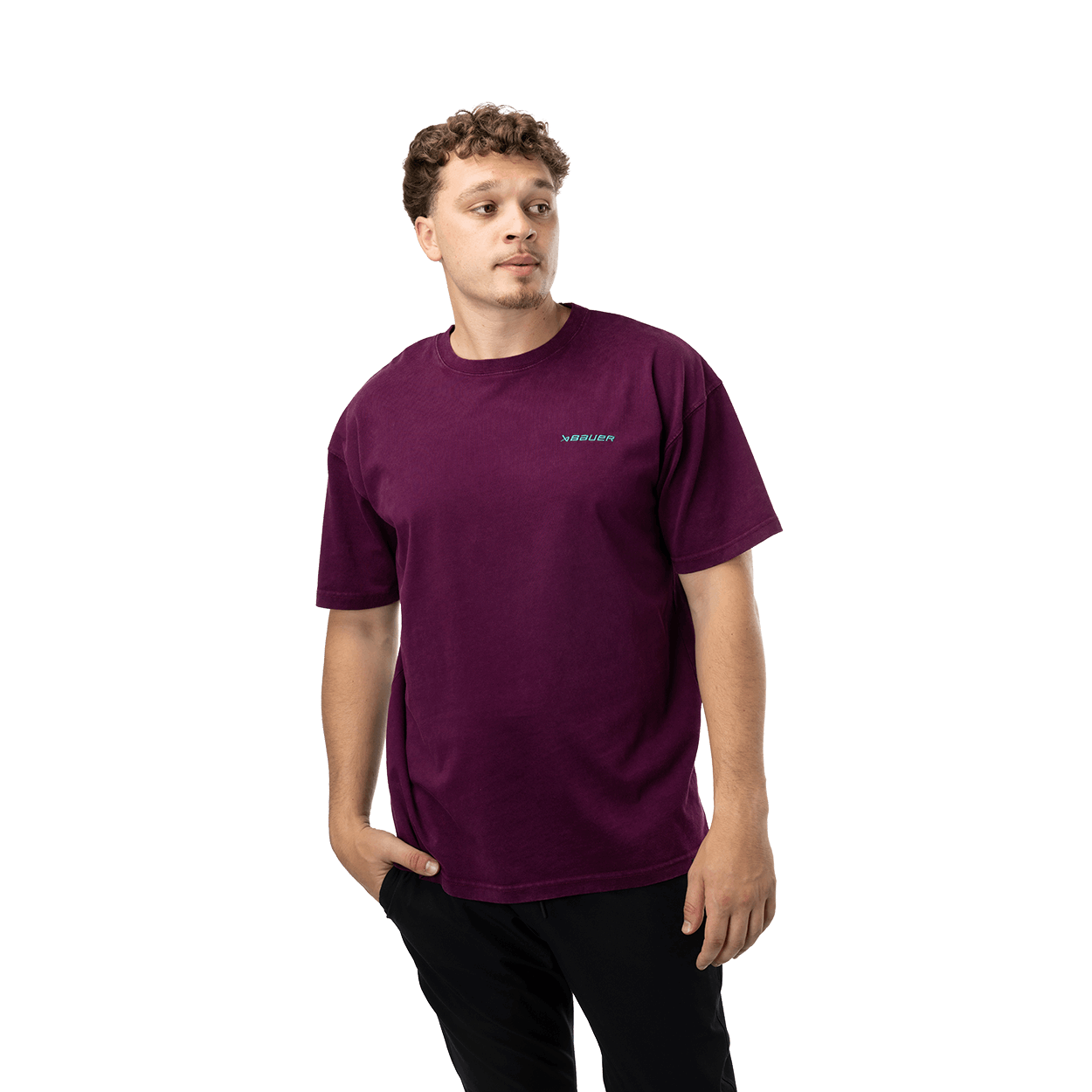BAUER ROYAL ACIDWASH TEE SENIOR