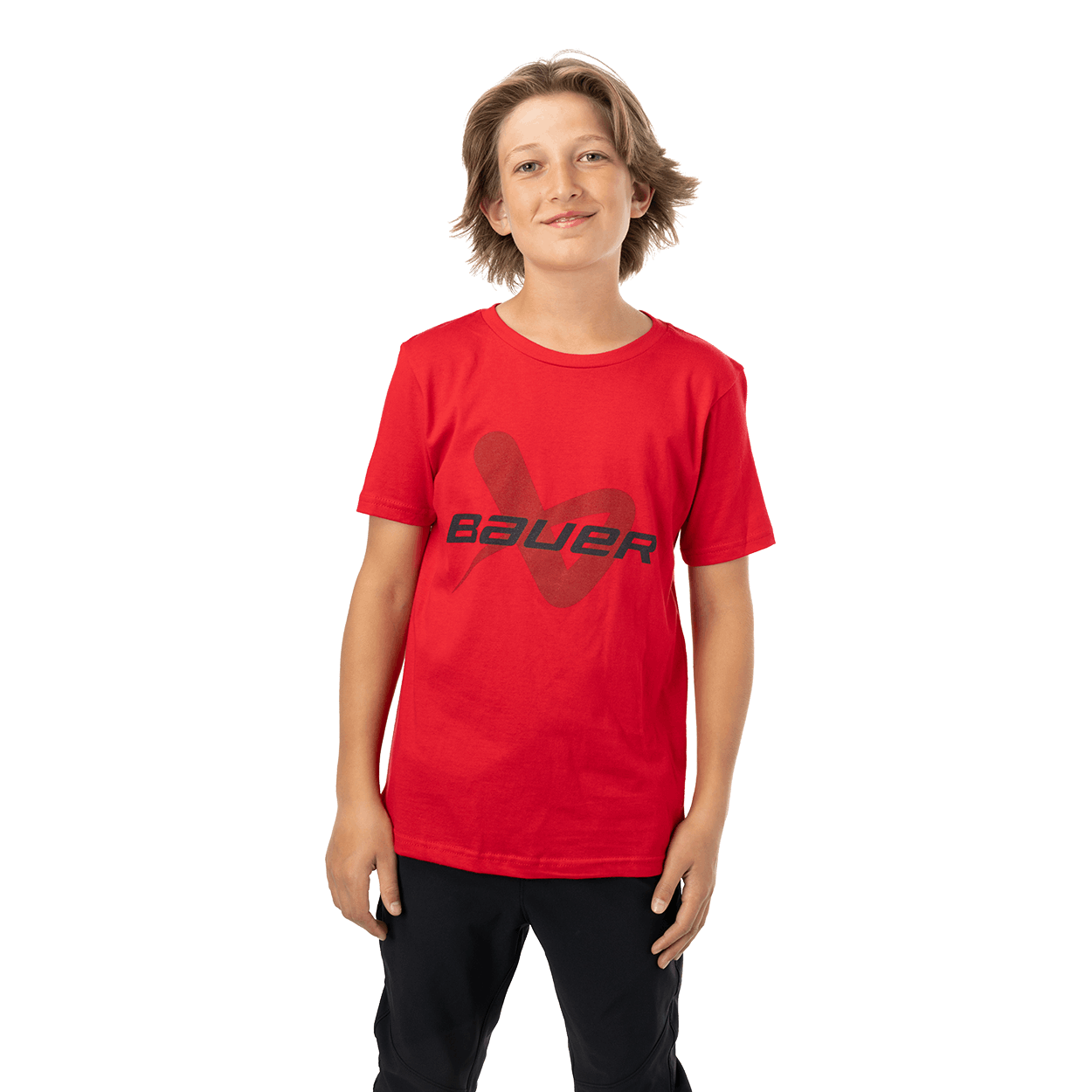 BAUER CORE SHORTSLEEVE LOCKUP TEE YOUTH