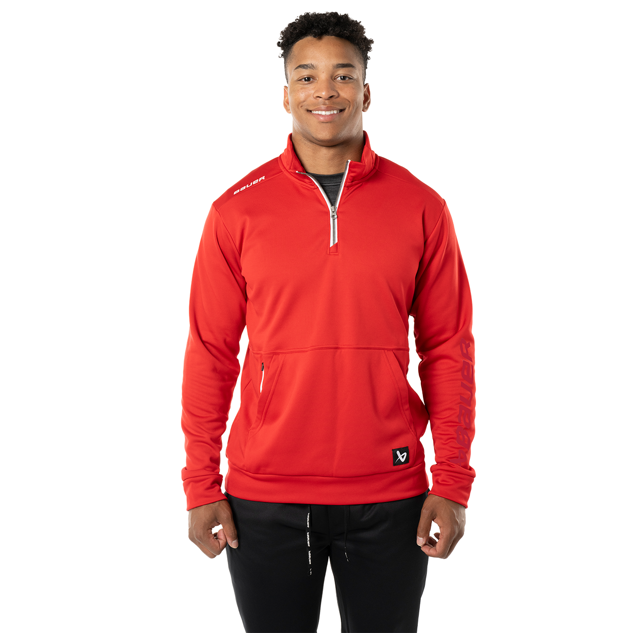 BAUER TEAM FLEECE 1/2 ZIP SENIOR